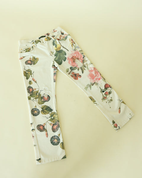 Roberto Cavalli "2000s Fruit & Floral Print Capri Jeans"