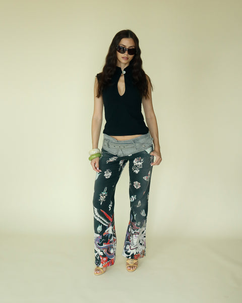 Roberto Cavalli "2003 Just Cavalli Tattoo Print Jeans"