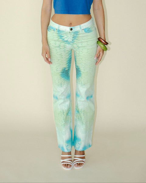 Roberto Cavalli "mid-2000s Just Cavalli Snake Printed Jeans"
