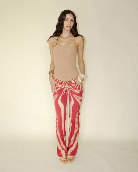 Roberto Cavalli "SS 2002 Just Cavalli Lava Zebra Print Jeans"